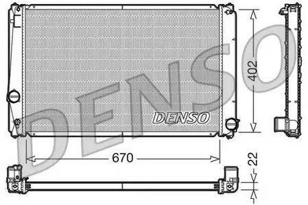 Радиатор системы охлаждения DENSO DRM50053