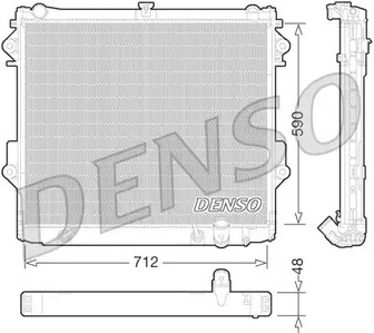 Радиатор системы охлаждения DENSO DRM50074
