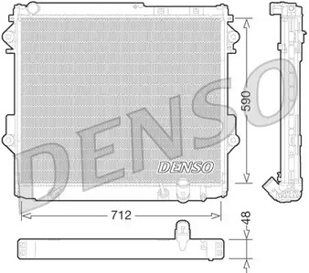 Радиатор системы охлаждения DENSO DRM50075