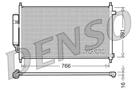 Конденсатор кондиционера DENSO DCN40004