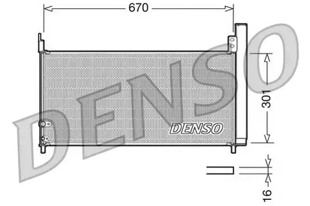 Конденсатор кондиционера DENSO DCN50037