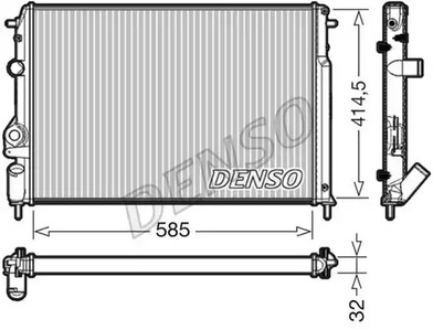 Радиатор охлаждение двигателя DENSO DRM23034