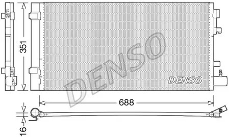 Конденсатор кондиционера DENSO DCN23031