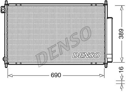 Конденсатор кондиционера DENSO DCN40016