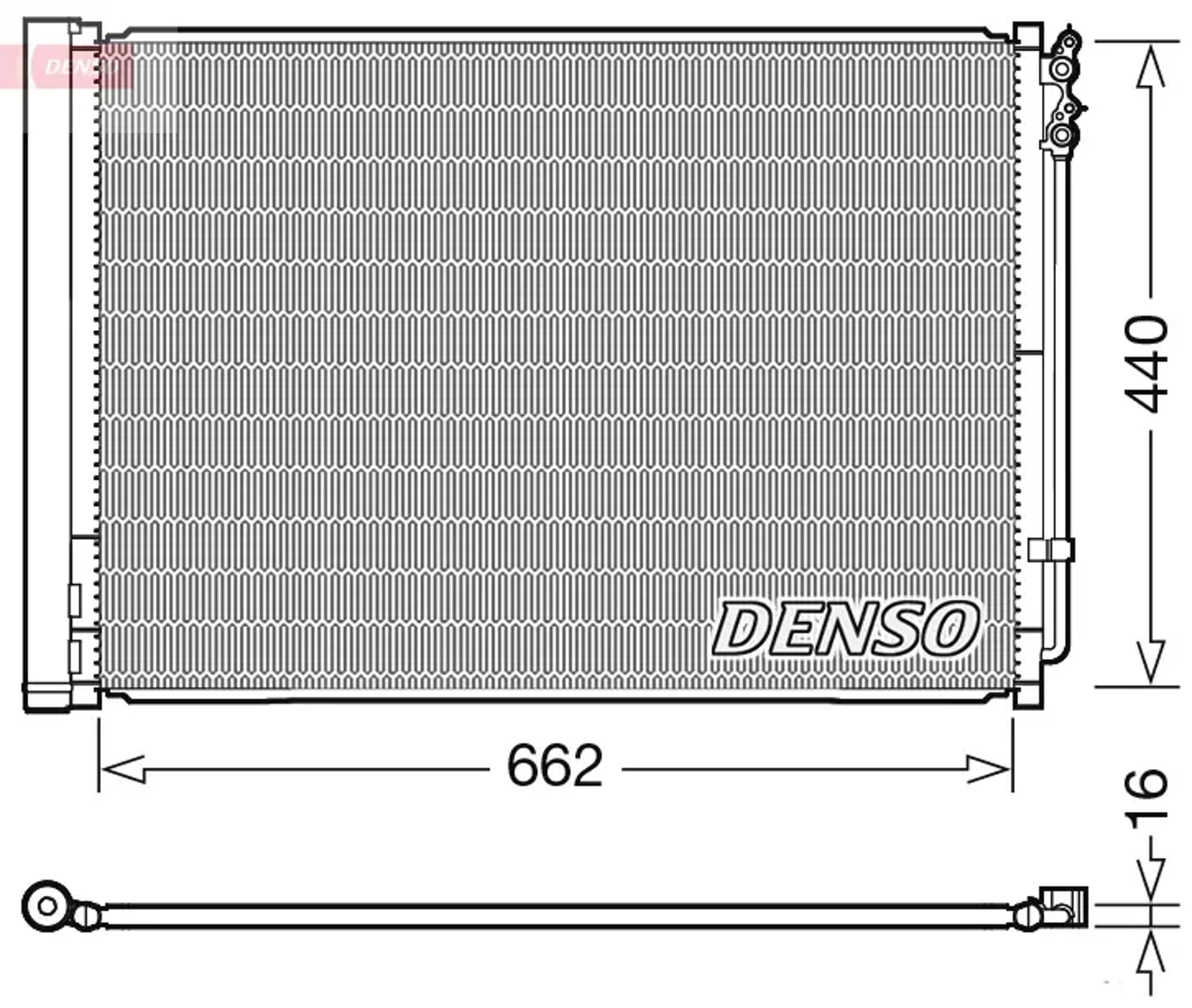 Радиатор кондиционера DENSO DCN05032