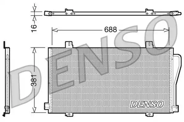 Конденсатор кондиционера DENSO DCN23017