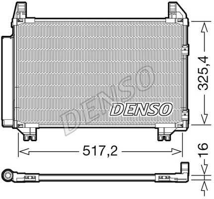 Конденсатор кондиционера DENSO DCN50101