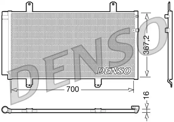 Конденсатор кондиционера DENSO DCN51004