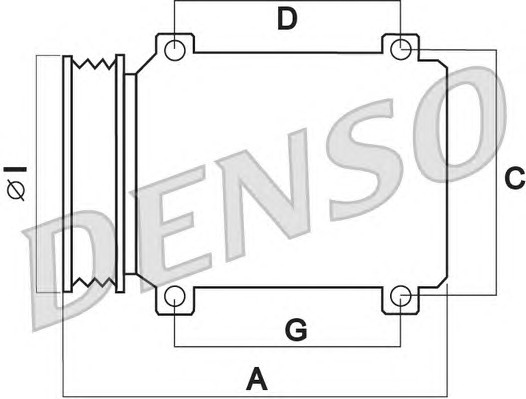Компрессор кондиционера DENSO DCP05080