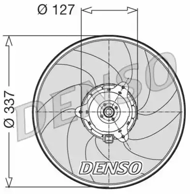 Вентилятор охлаждения двигателя DENSO DER21003