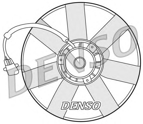 Вентилятор охлаждение двигателя DENSO DER32002