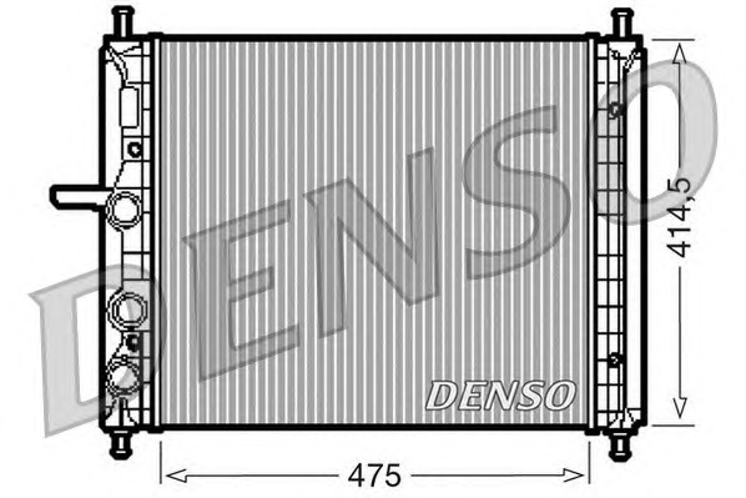 Радиатор системы охлаждения DENSO DRM09034