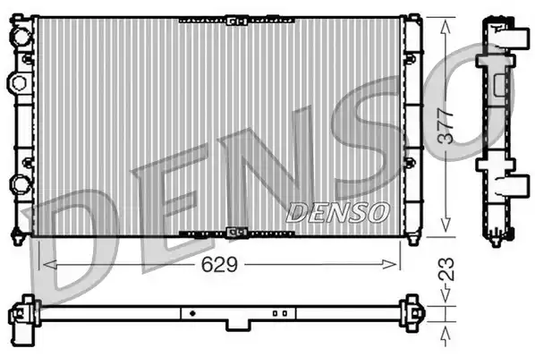 Радиатор охлаждения двигателя DENSO DRM26040