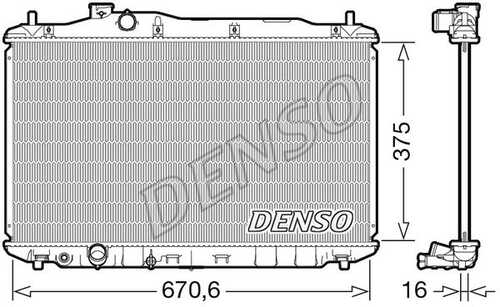 Радиатор системы охлаждения honda civic vii / civic vii hatchback 05- DENSO DRM40105