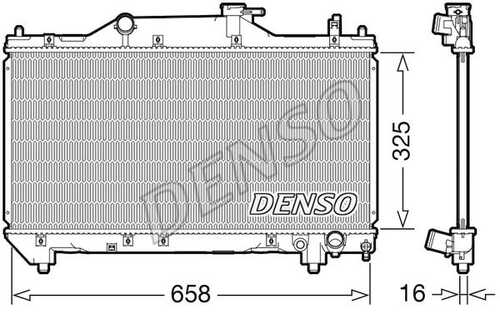 Радиатор системы охлаждения DENSO DRM50131