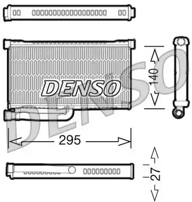 Теплообменник отопления салона DENSO DRR02004