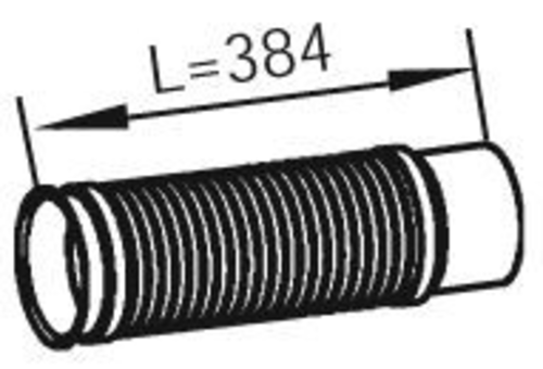 Din48228 гофра глушителя 115х410 DINEX 48228