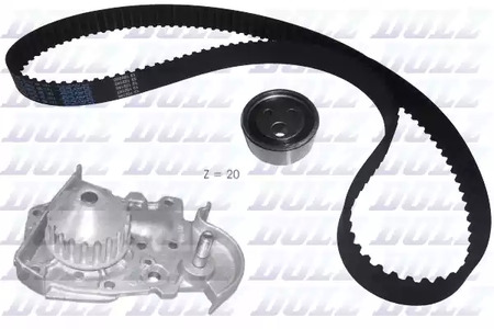 Комплект грм с водяным насосом DOLZ KD018