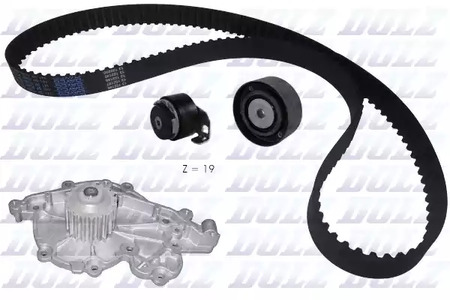 Комплект грм с водяным насосом DOLZ KD019