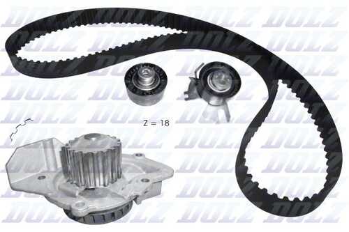 Комплект грм с водяным насосом DOLZ KD106