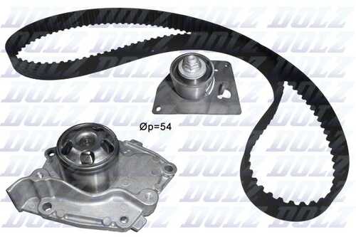 Комплект грм с водяным насосом DOLZ KD128