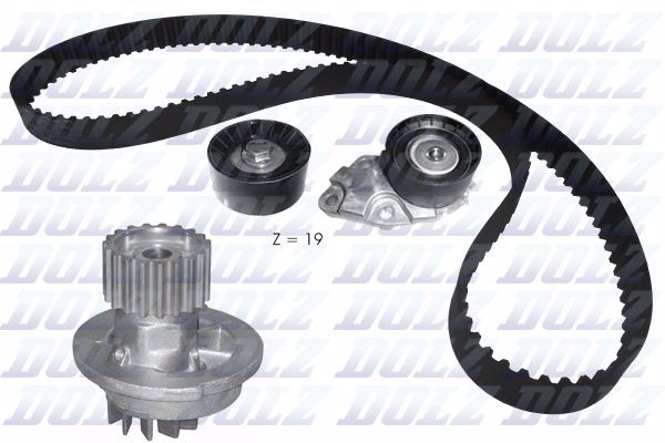 Комплект грм с водяным насосом DOLZ KD144