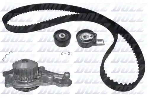 Комплект грм с водяным насосом c122 peugeot 206 1.4d DOLZ KD160