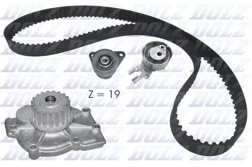 Комплект грм с водяным насосом r199 renault DOLZ KD164