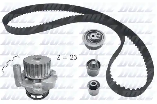 Комплект грм с водяным насосом a212 audi a4 2.0 tfsi 03- DOLZ KD165