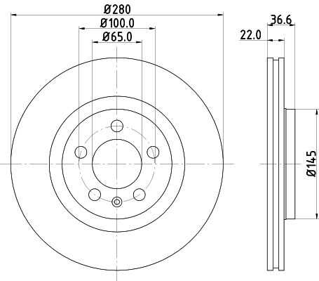 Диск тормозной DON PCD10132