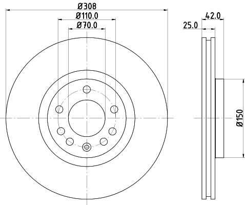 Диск тормозной DON PCD10572