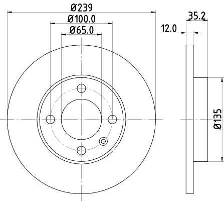 Диск тормозной DON PCD10662