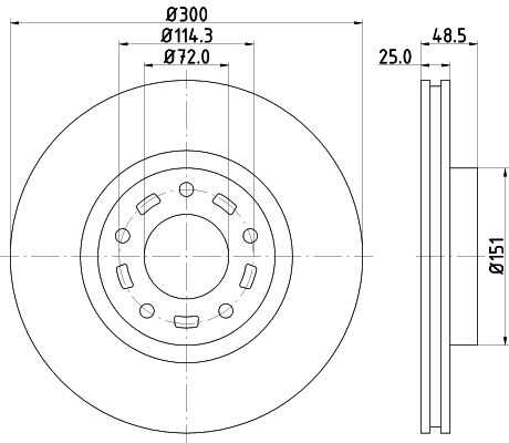 Диск тормозной DON PCD11622