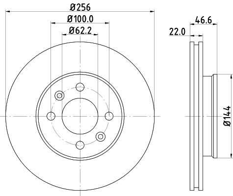 Диск тормозной DON PCD12182