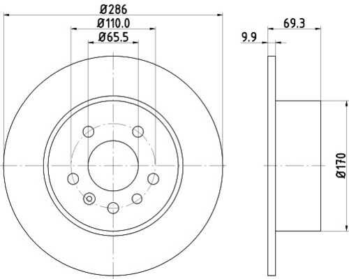 Диск тормозной DON PCD12402
