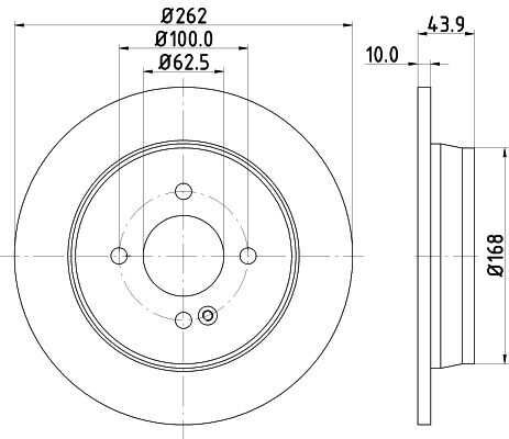 Диск тормозной DON PCD13572