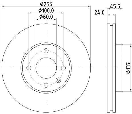 Диск тормозной DON PCD15902