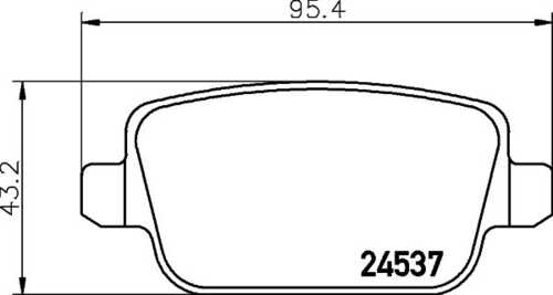 Комплект колодок для дисковых тормозов DON PCP1026