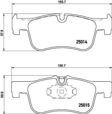 Комплект колодок для дисковых тормозов DON PCP1216