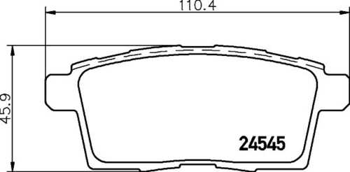 Комплект колодок для дисковых тормозов DON PCP1360