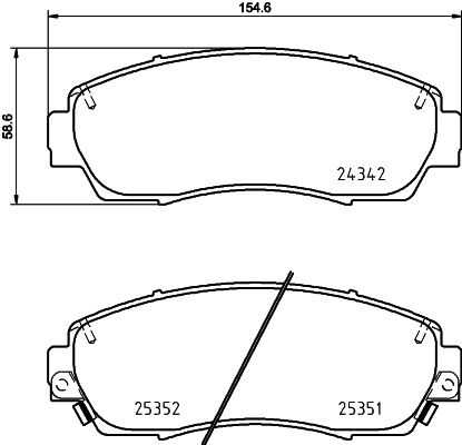 Колодки тормозные дисковые DON PCP1502