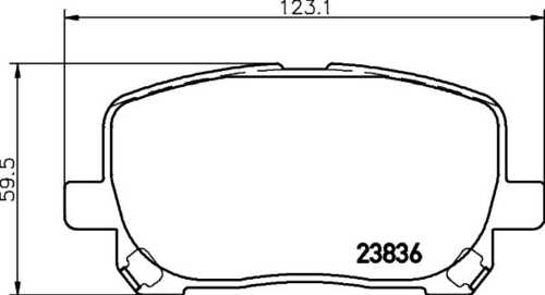 Комплект колодок для дисковых тормозов DON PCP1508