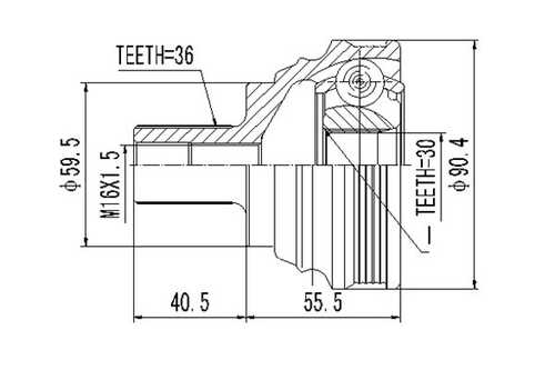 Комплект шруса DYNAMATRIX-KOREA DCV803037