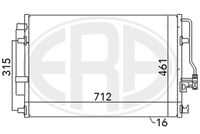 Радиатор кондиционера ERA 667110