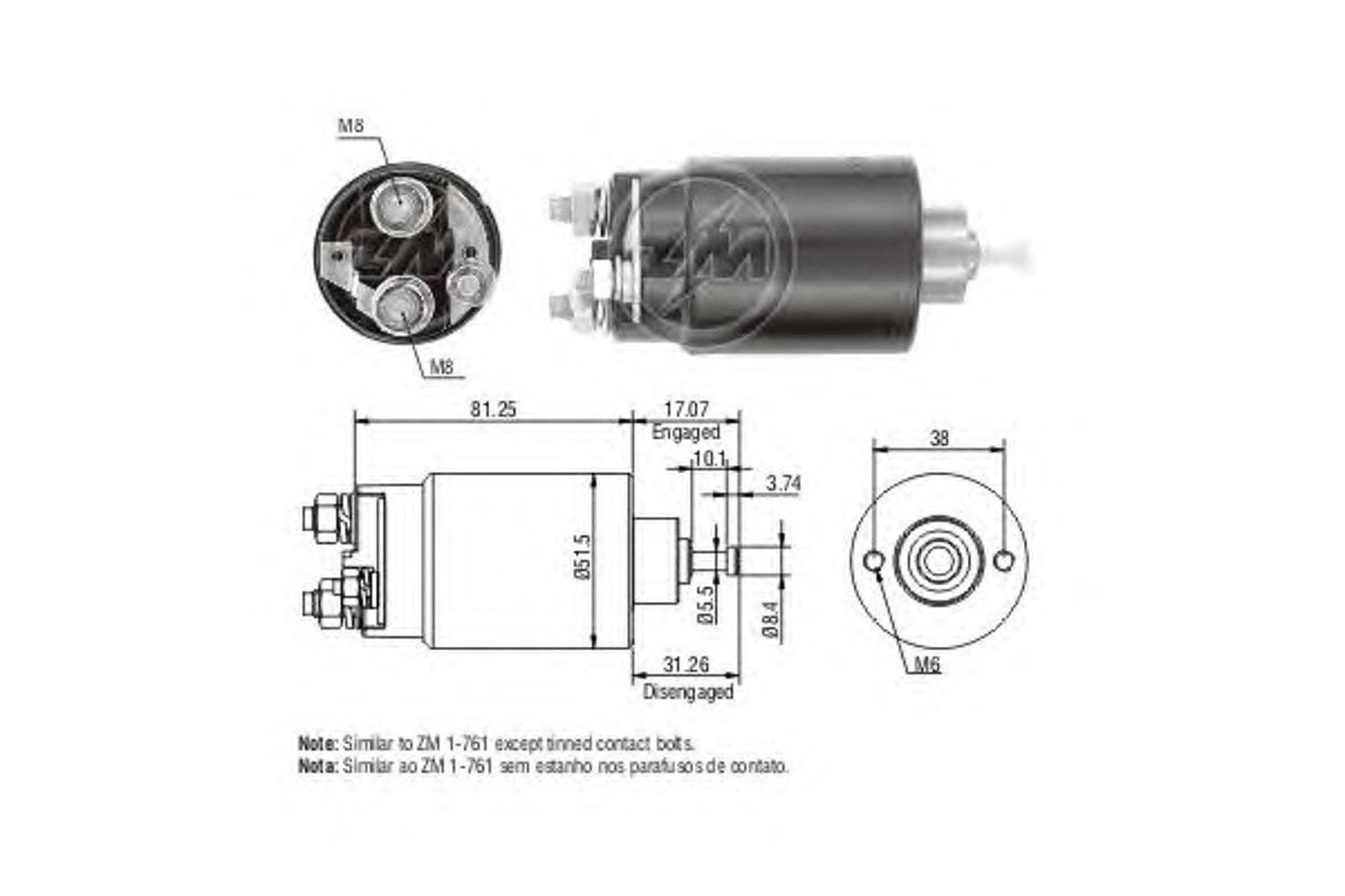 Стартер ERA ZM761