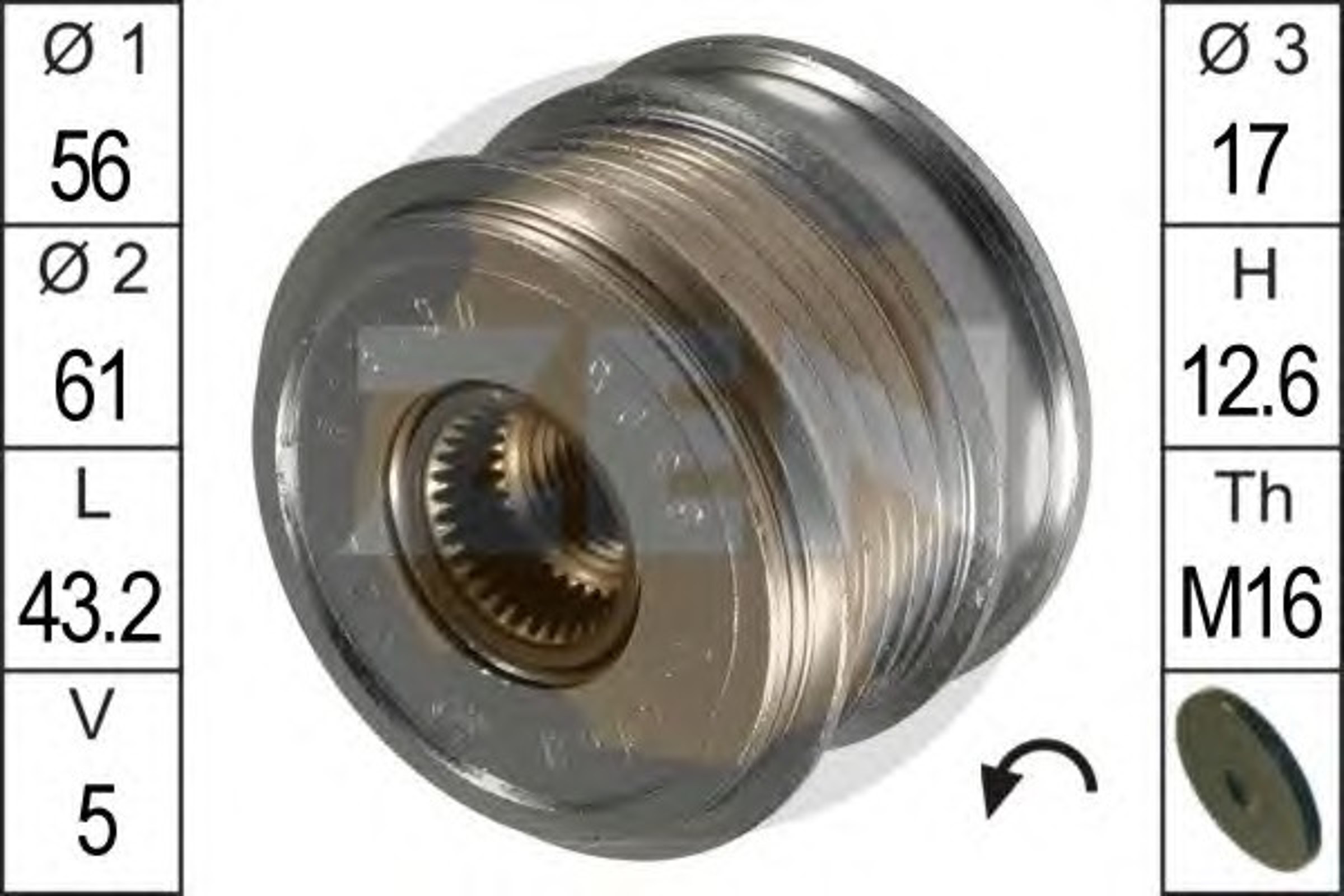 Механизм свободного хода генератора ERA ZN5505