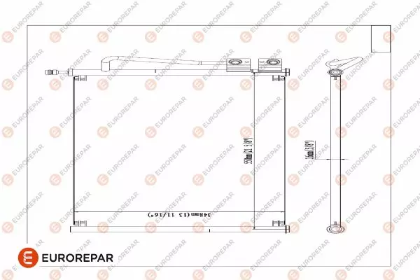 Конденсатор кондиционера EUROREPAR 1609634480