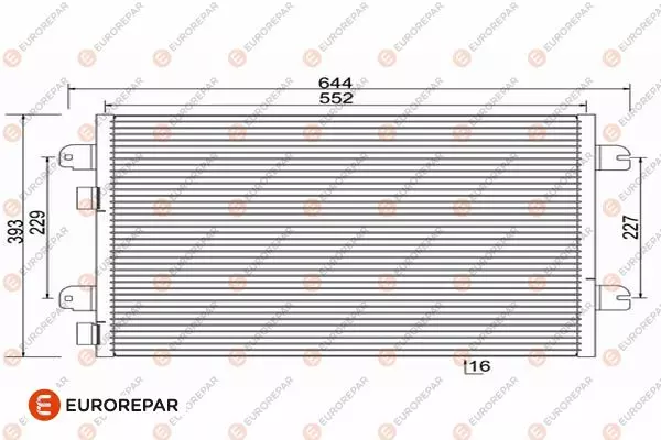 Конденсатор кондиционера EUROREPAR 1609637380