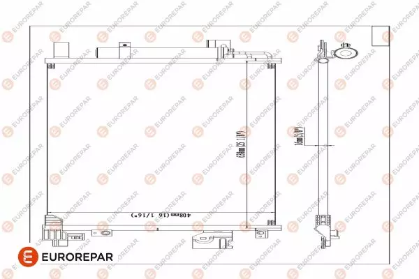 Конденсатор кондиционера EUROREPAR 1610162080