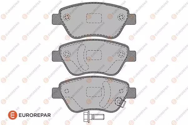 Комплект тормозных колодок дискового тормоза EUROREPAR 1617262580